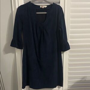 Navy Blue 3/4 Sleeve Dress